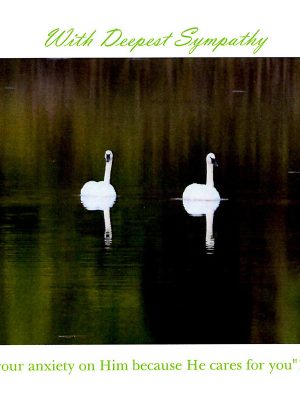 Two Swans Reflected- Peter 5:7