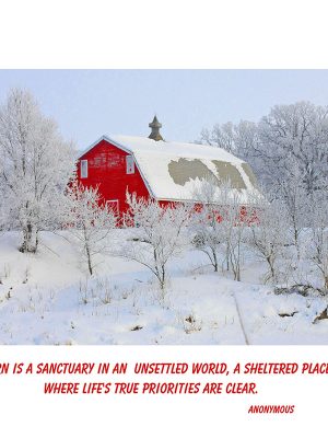 "A barn is a sanctuary in an unsettled world..."