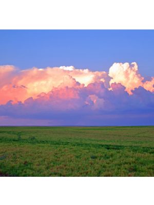 SUNSET THUNDERCLOUDS OVER MONTANA PRAIRIE