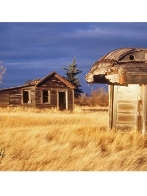 TRAIN CAR AND OLD SHACK
