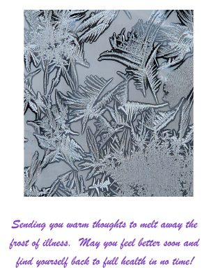 WINDOW FROST..GET WELL